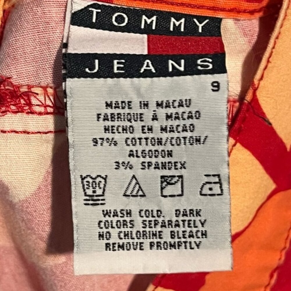 Vintage TOMMY JEANS Floral Mini Skirt